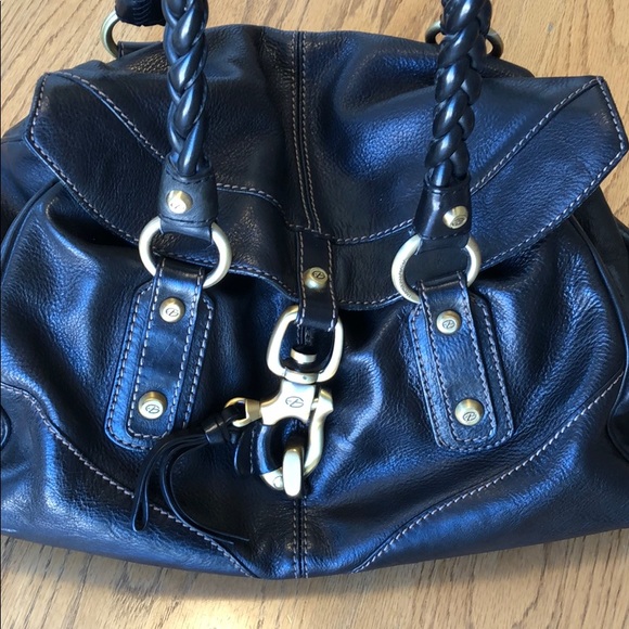 Francesco Biasia Black leather bag. - Picture 2 of 8